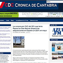 La compra por CVC del 20% que tena Repsol en Gas Natural dispara las adquisiciones en Espaa un 223% en mayo